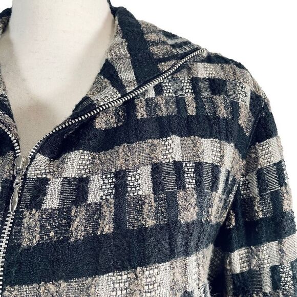 Vintage Randy Kemper Women’s Size 6 Textured Wool Zip up Jacket Made in USA - Picture 4 of 14
